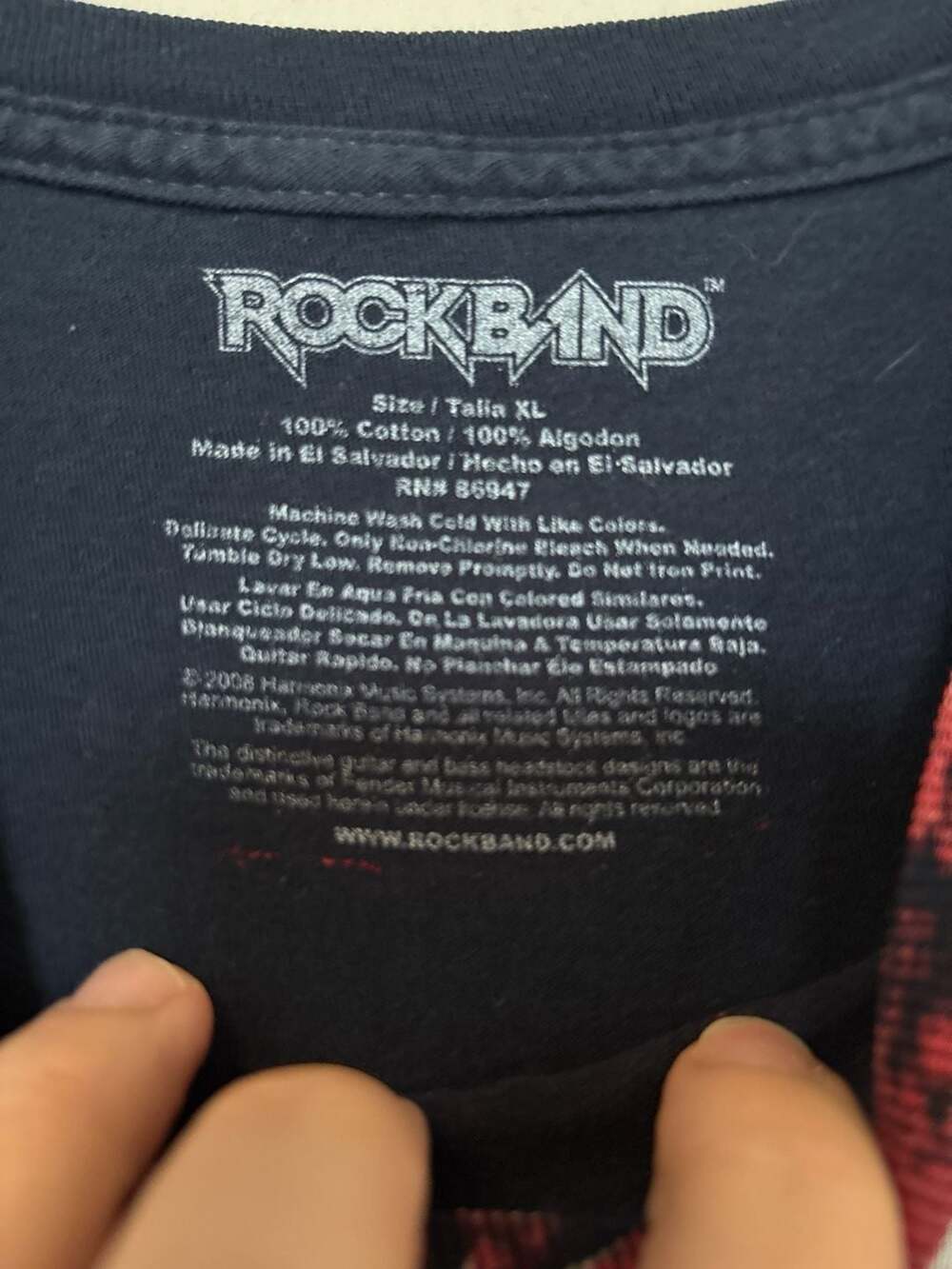 Vintage 2008 Rock Band World Tour Union Jack Graphic T-Shirt Size XL - Picture 4 of 5